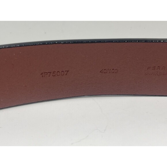 Perry Ellis Black Leather Belt Sz 40 New - Picture 5 of 6